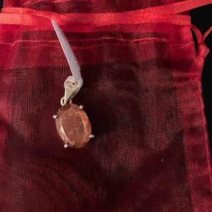 Sunstone Sterling Silver Pendant